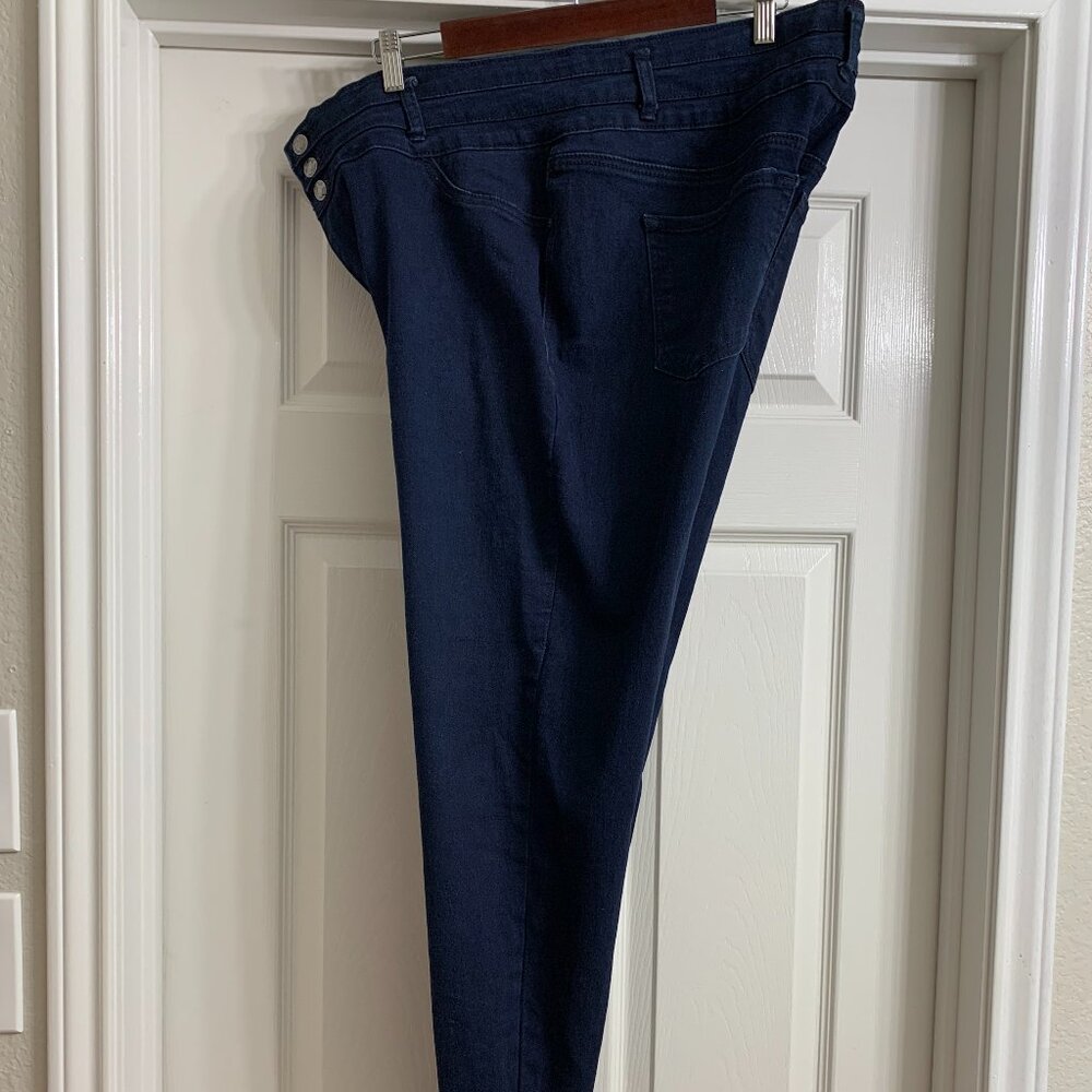 Angels Brand Women's Blue Denim Skinny Jeans, Size 20W